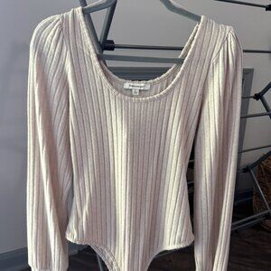 Women's Large Tan Bodysuit